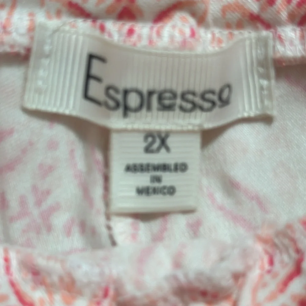 Capris ladies pants Espresso peachy and pinks size 2x HTH 19” - Picture 3 of 11